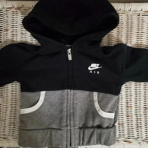 Nike Baby Black Grey Toddler Hooded Sweater 12 Months